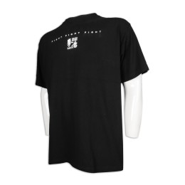 T971 訂製男裝短袖T恤 半高領T恤 拳手 T恤生產商    黑色 T971 訂製男裝短袖T恤 半高領T恤 拳手 T恤生產商    黑色